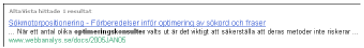 optimeringskonsulter i SERP