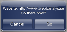 Visual check of URL in QR code