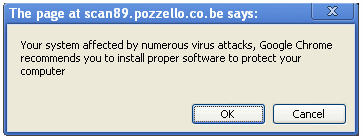 Virus attack bluff warning