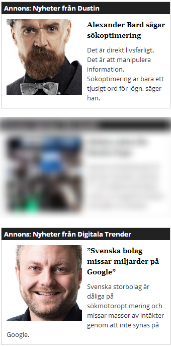 Annons för och emot sökmotoroptimering samtidigt